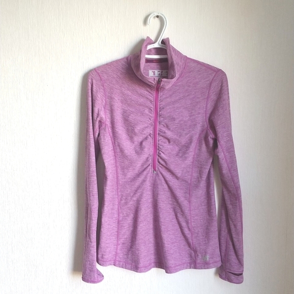 New Balance Half Zip Pullover Running Jacket Running Top Heathered Purple size M - Picture 1 of 8